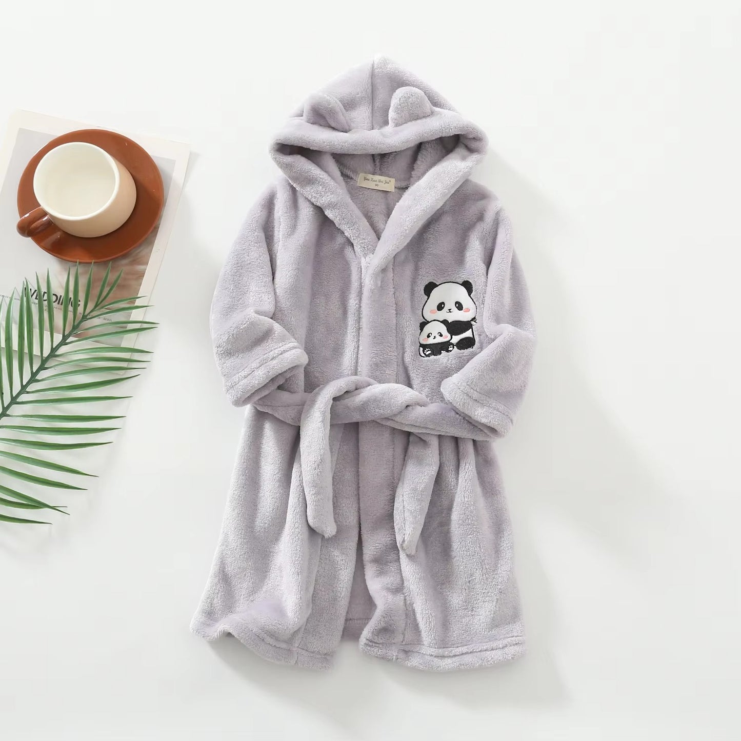 PandaSnuggle – Kids Panda Hooded Bathrobe