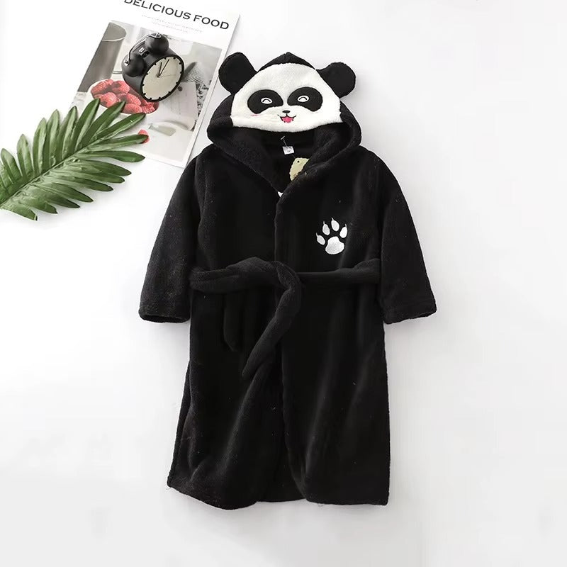 PandaSnuggle – Kids Panda Hooded Bathrobe
