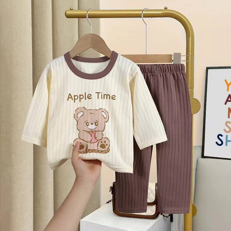 BearSnug – 2-Piece Kids Bear Print Pajama Set